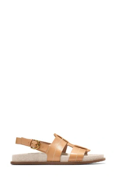 Cole Haan Marlee Slingback Fisherman Sandal In Brown