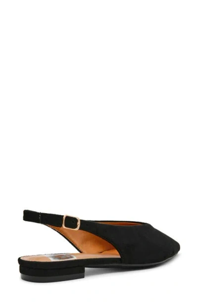 Dolce Vita Dv By  Empress Pointed Toe Slingback Flat In Black