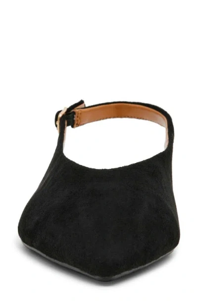 Dolce Vita Dv By  Empress Pointed Toe Slingback Flat In Black