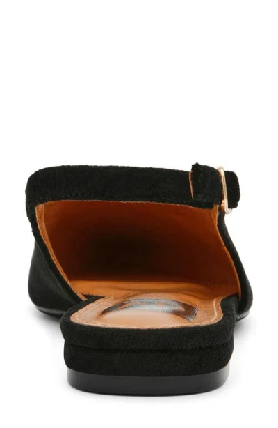 Dolce Vita Dv By  Empress Pointed Toe Slingback Flat In Black