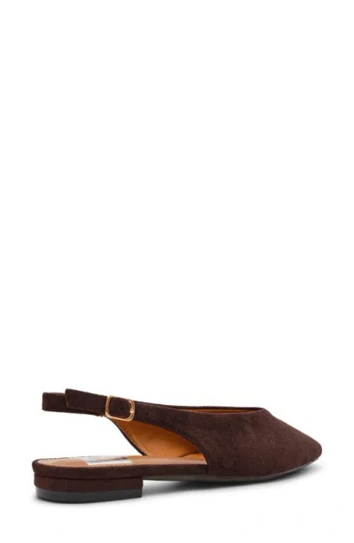 Dolce Vita Dv By  Empress Pointed Toe Slingback Flat In Brown