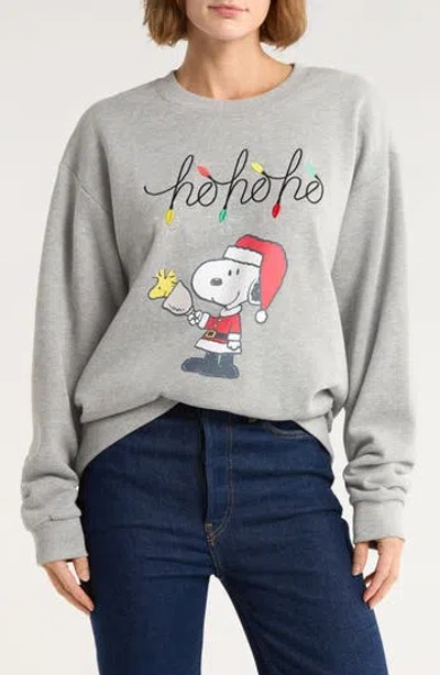 Hi Res Snoopy Ho Ho Ho Sweatshirt In Gray