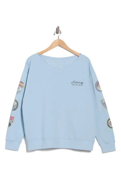 Hi Res Après Ski Resort Sweatshirt In Blue