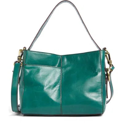 Hobo Small Render Leather Crossbody Bag In Green