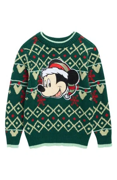 Assorted Kids' Mickey Christmas Sweater In Green