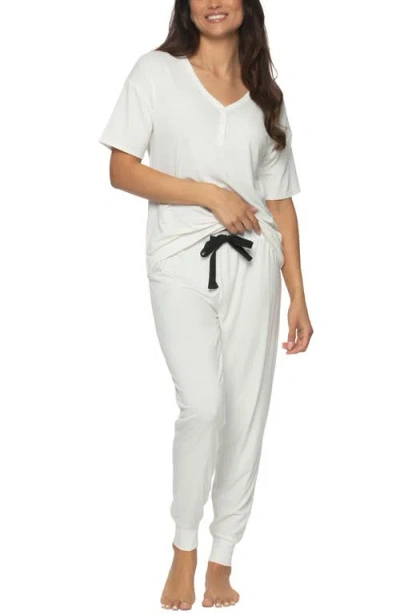 Felina Jessie Henley Pajamas In White