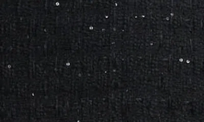 Ellen Tracy Cap Sleeve Tweed Dress In Black