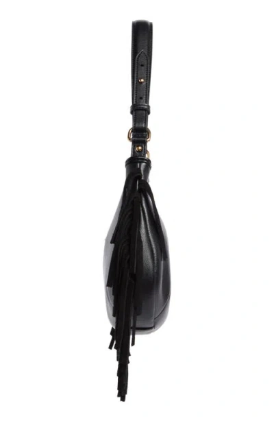 Sam Edelman Nylie Fringe Shoulder Bag In Black