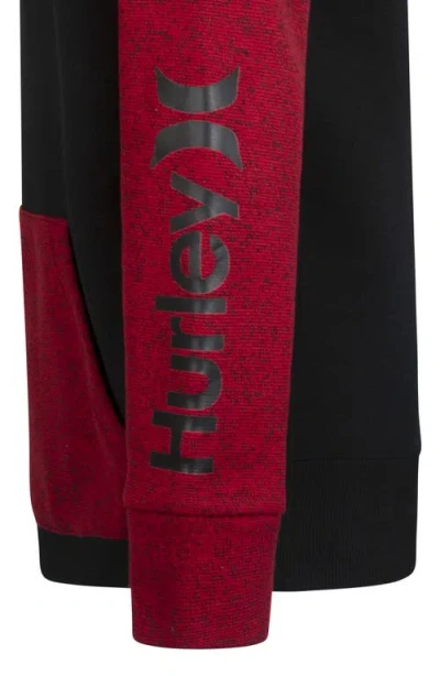 Hurley Kids' Winter Knit Icon Pullover Hoodie In Red