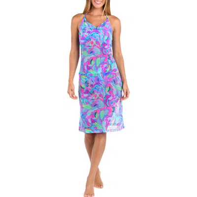 Sunshine 79 Swirltopia Halter Cover-up Dress In Multi