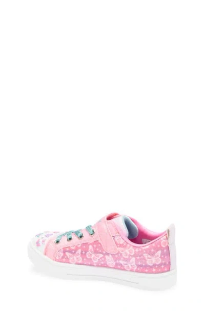 Skechers Kids' Rainbow Cloud Light Up Sneaker In Pink
