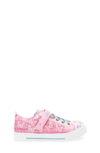 Skechers Kids' Rainbow Cloud Light Up Sneaker In Pink