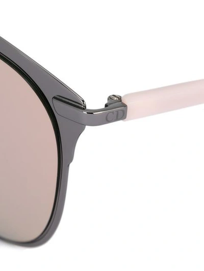 Shop Dior 'reflected' Sunglasses In Metallic