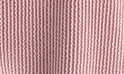 Lush Rib Knit Pocket Sweater In Pink