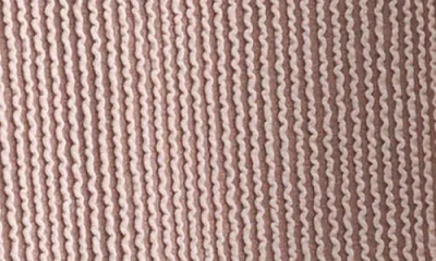 Lush Rib Knit Pocket Sweater In Pink