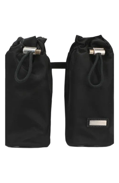 Ferragamo Double Bottle Belt Bag In Black