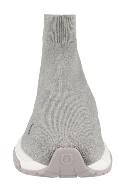 Ferragamo Woman Sneakers Light Grey Size 8 Textile Fibers In Animal Print