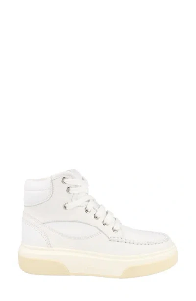 Ferragamo Cassina High Top Sneaker In White