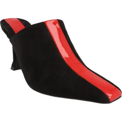 Ferragamo Sophye Suede Mule In Black