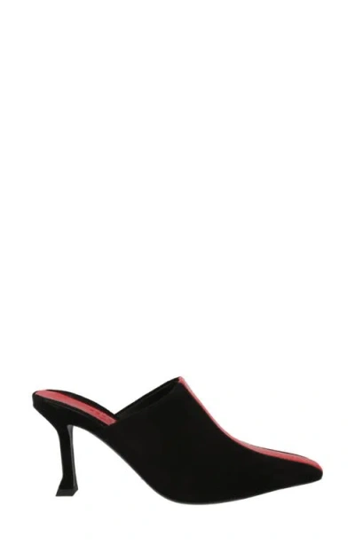 Ferragamo Sophye Suede Mule In Black