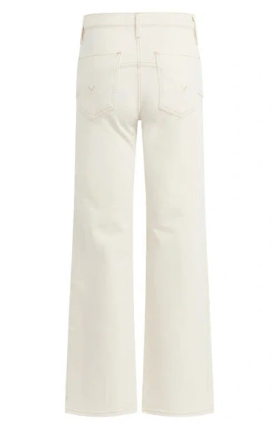 Hudson Rosie High Rise Wide Leg Ankle Jeans In Ecru In Neutral