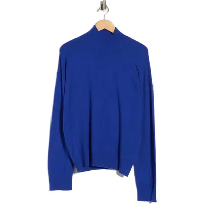 Frnch Noure Mock Neck Sweater In Blue