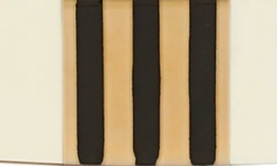 Tory Burch T-stripe Bangle Bracelet In White