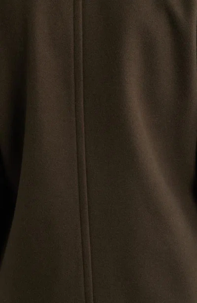 Lucky Brand Boxy Double Breasted Coat In Brown