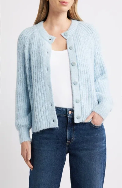 Caslonr Caslon(r) Metallic Shaker Stitch Cardigan In Blue