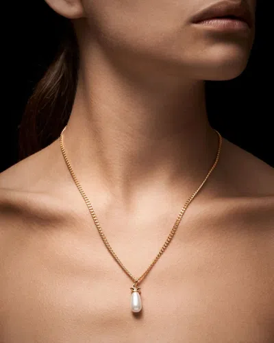 Maria Nilsdotter Necklace Pearl Tear In Gold