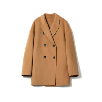 Lindsay Nicholas New York Women's Neutrals Dimiti Coat In Camel In Neutral