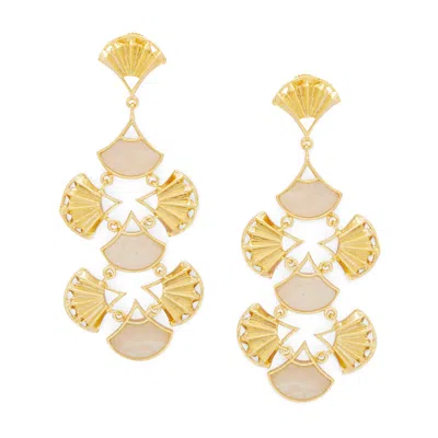 Dhwani Bansal Pankha Earrings In Gold