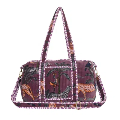 Conscious Yoga Collective The Velvet Jungle Weekender In Wine In Red