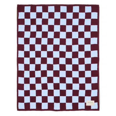 Arctic Fox & Co. Blue / Purple The Teddy Throw - Blue In Brown