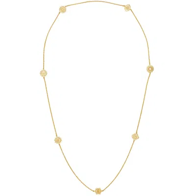 Zoe And Morgan Women's 7 Chakra Necklace Gold In Gold