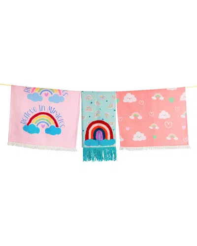 Tiramisu Set Of 3 The Believe In Miracles Artisan Kitchen Tea Towel Set In Multi