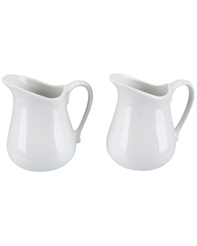 Bia Cordon Bleu Set Of Two 16oz Pitchers In White