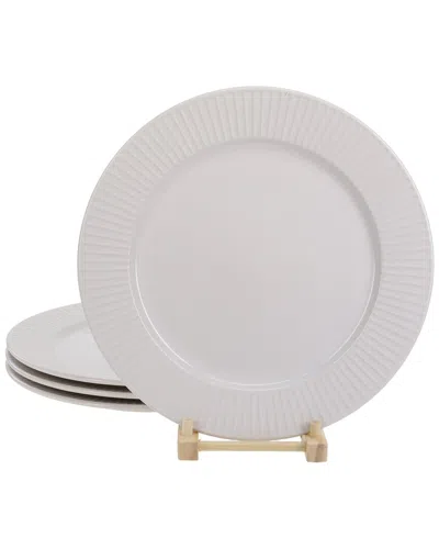 Bia Cordon Bleu Set Of 4 Sunray Dinner Plates In White