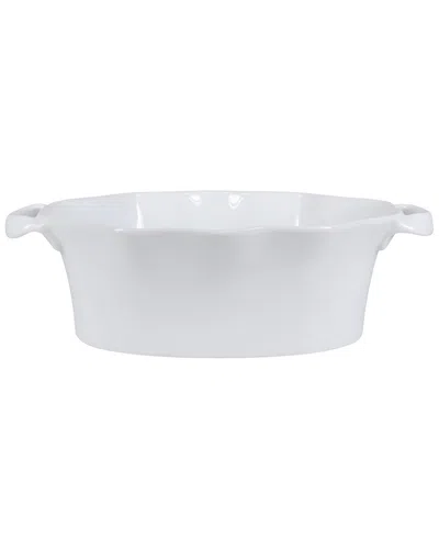 Bia Cordon Bleu Wavy Deep Bowl Oval Baker In White