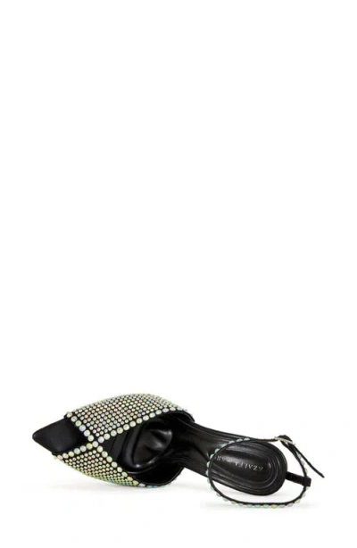 Azalea Wang Quarinii Ankle Strap Pointed Toe Sandal In Black