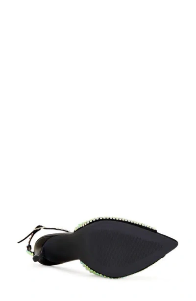 Azalea Wang Quarinii Ankle Strap Pointed Toe Sandal In Black