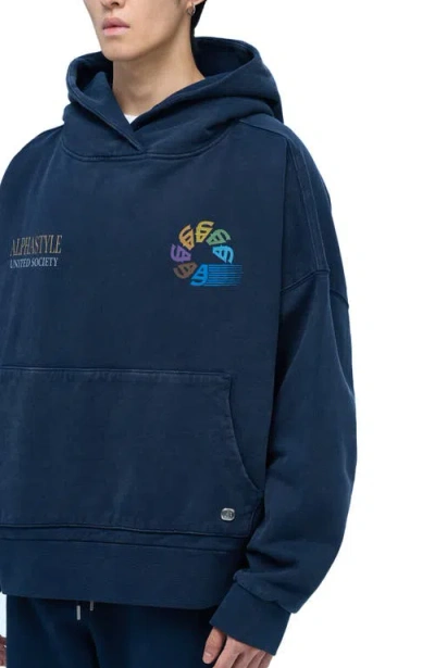 Alphastyle United Hood In Blue