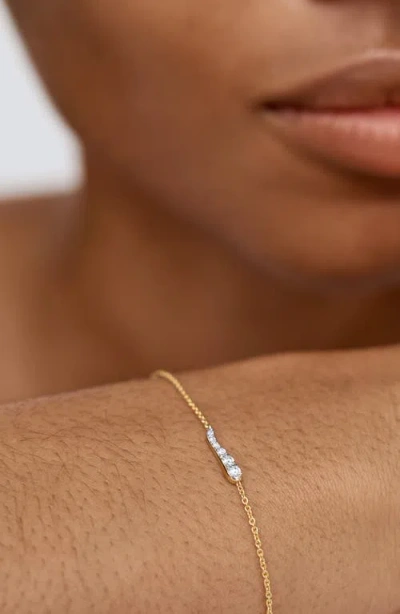 Monica Vinader Riva Pavé Lab Grown Diamond Bracelet In Gold