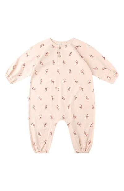 Quincy Mae Candy Cane Romper In Pink