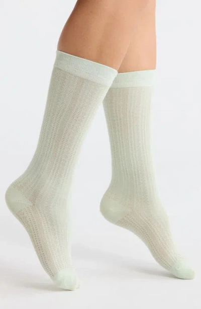 Casa Clara Krystin Crew Socks In Green