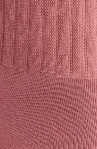 Casa Clara Joanna Ruffle Trim Crew Socks In Pink