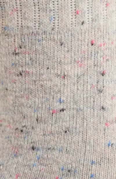 Casa Clara Tahor Ruffle Lace Trim Crew Socks In Gray