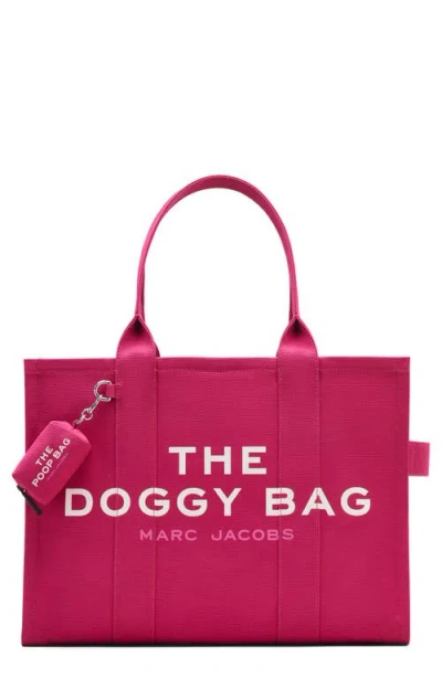 Marc Jacobs The Doggy Cotton Canvas Tote In Pink