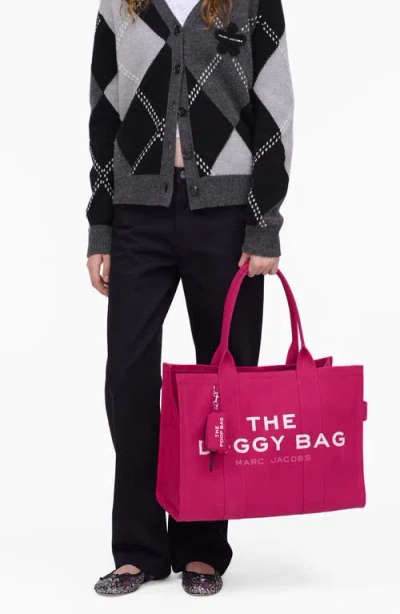 Marc Jacobs The Doggy Cotton Canvas Tote In Pink
