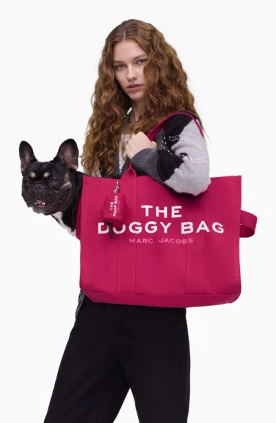 Marc Jacobs The Doggy Cotton Canvas Tote In Pink
